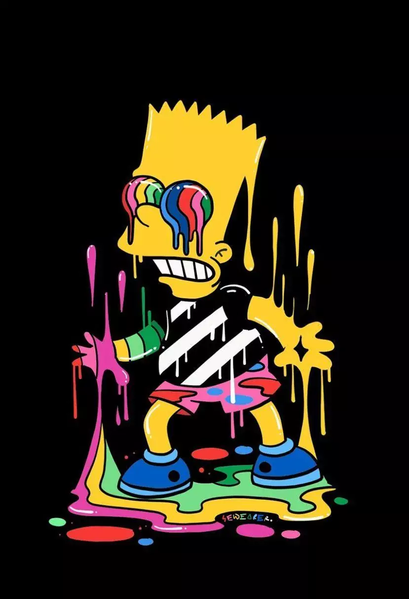 Download Sad Bart Simpsons Supreme Wallpaper