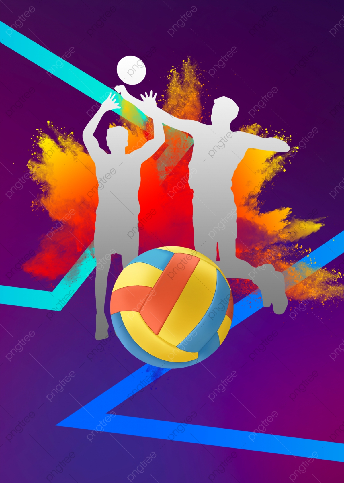 Volleyball Background Wallpaper EnWallpaper
