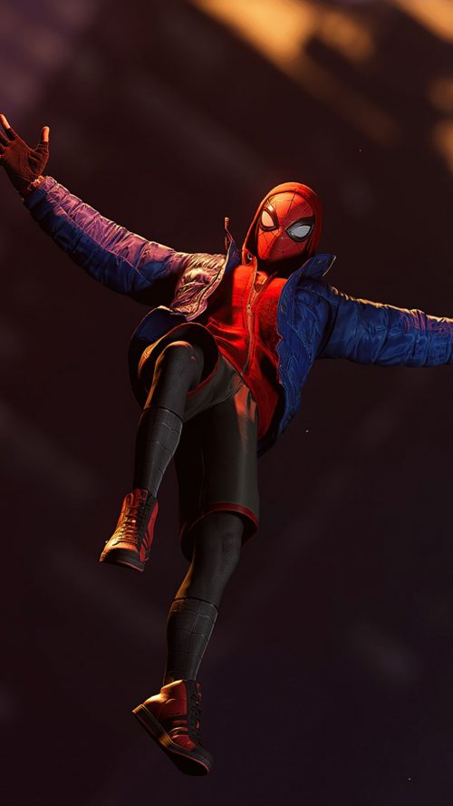 Background Miles Morales Wallpaper