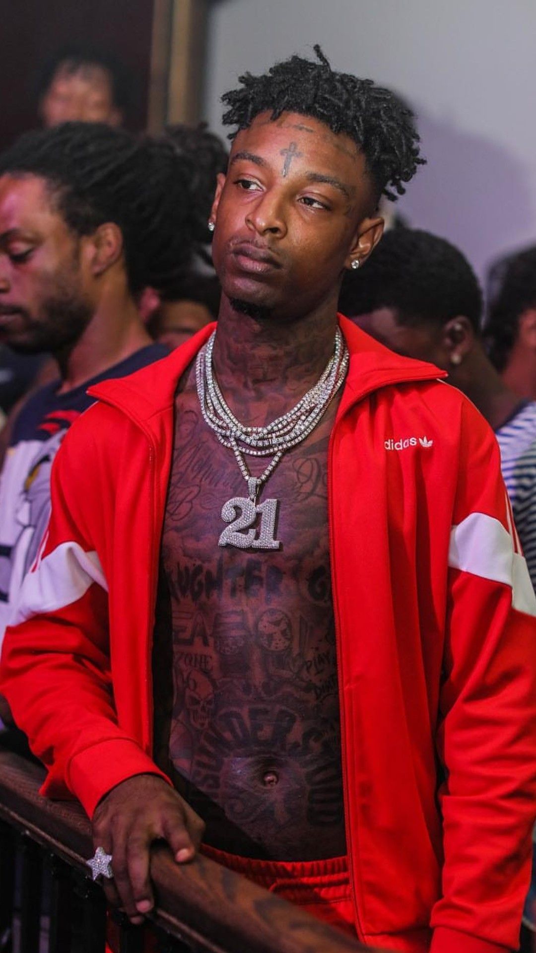 21 Savage In Red Background HD 21 Savage Wallpapers