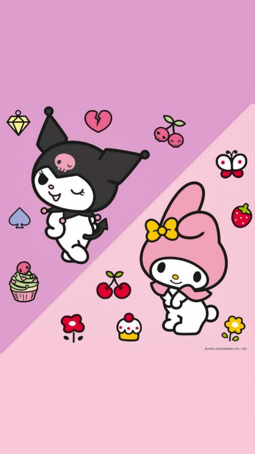 Background Kuromi Wallpaper