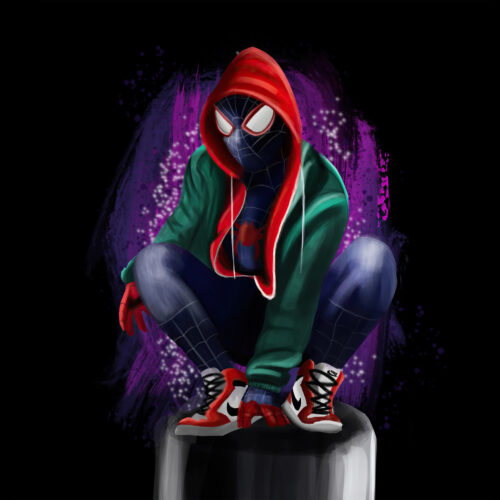 Background Miles Morales Wallpaper