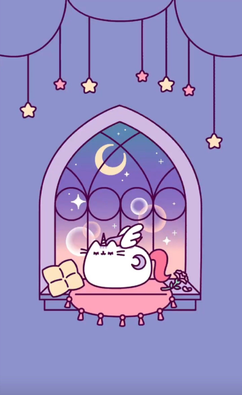 Background Pusheen Wallpaper