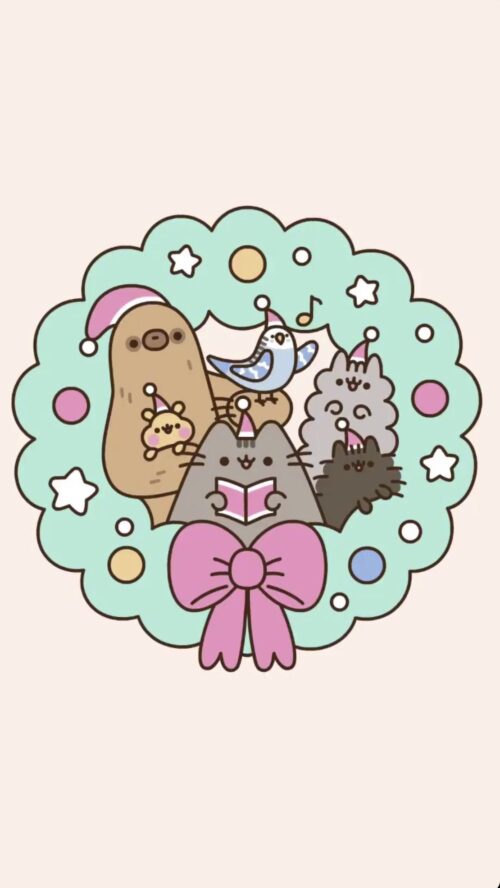 Background Pusheen Wallpaper