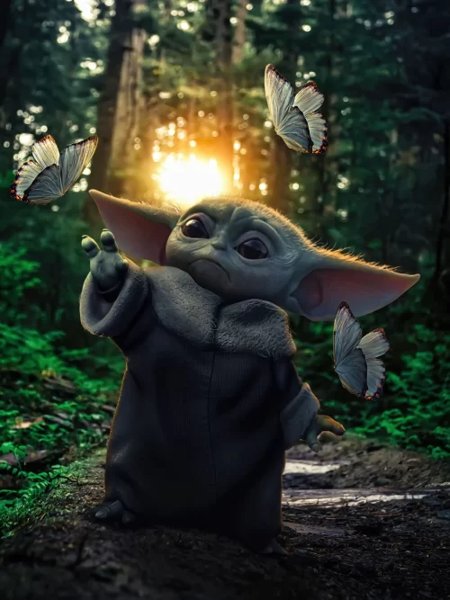 Background Baby Yoda Wallpaper