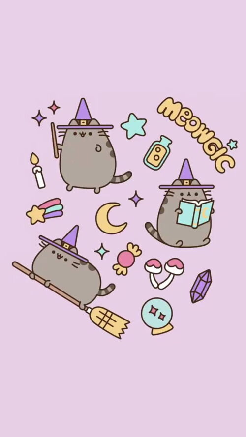 Background Pusheen Wallpaper