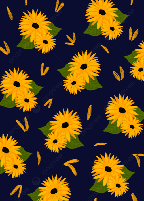 Background Sunflower Wallpaper