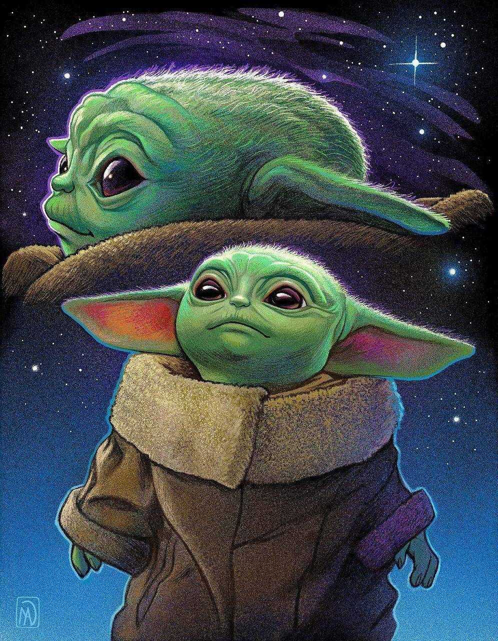 Background Baby Yoda Wallpaper