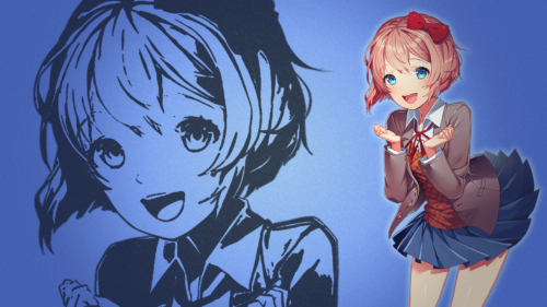 Sayori Desktop Wallpaper