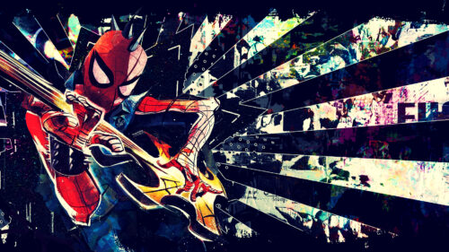 Desktop Spider Punk Wallpaper