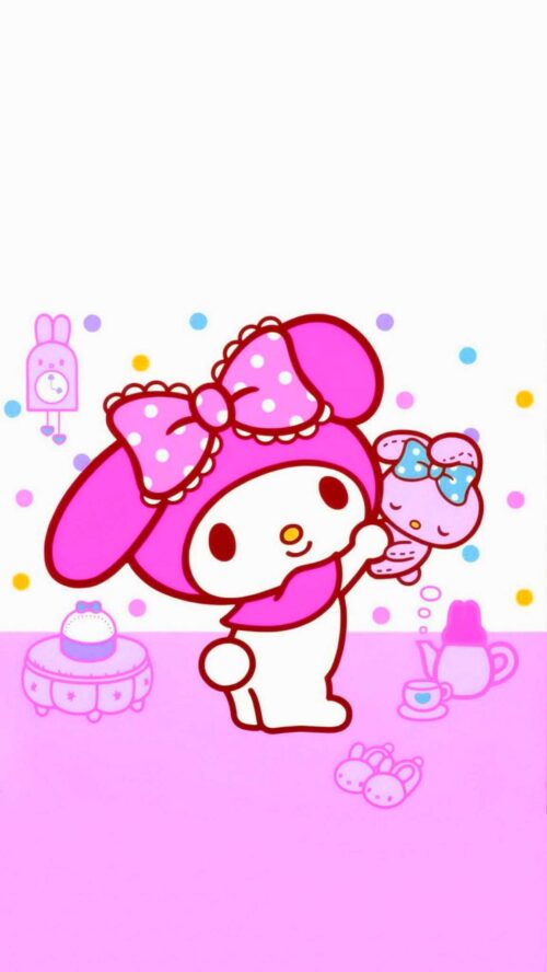 Background MY Melody Wallpaper