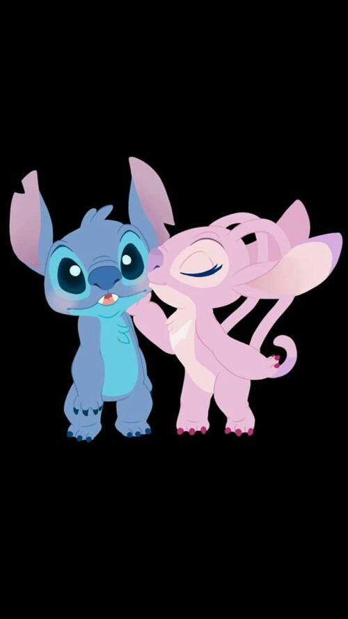 Stitch And Angel Wallpaper