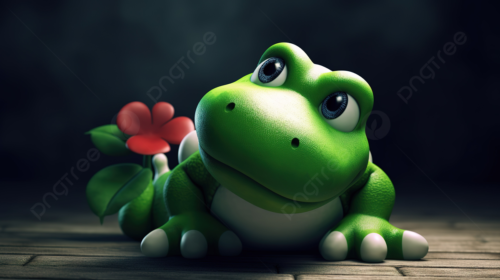 Cute Frog Desktop Wallpaper