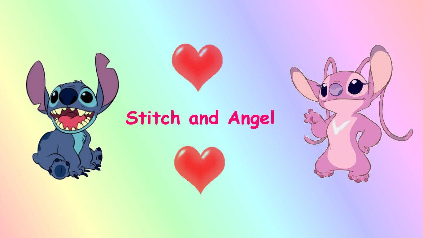 Stitch And Angel Wallpaper - EnWallpaper