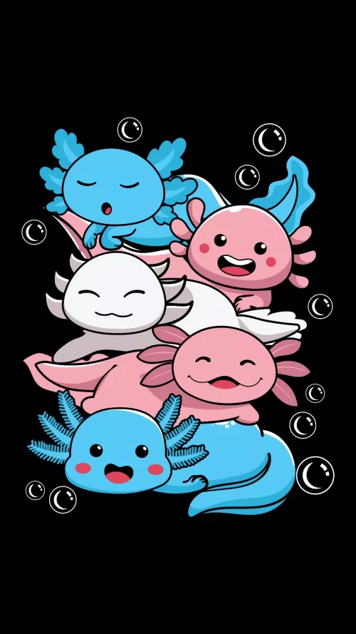 Background Axolotl Wallpaper