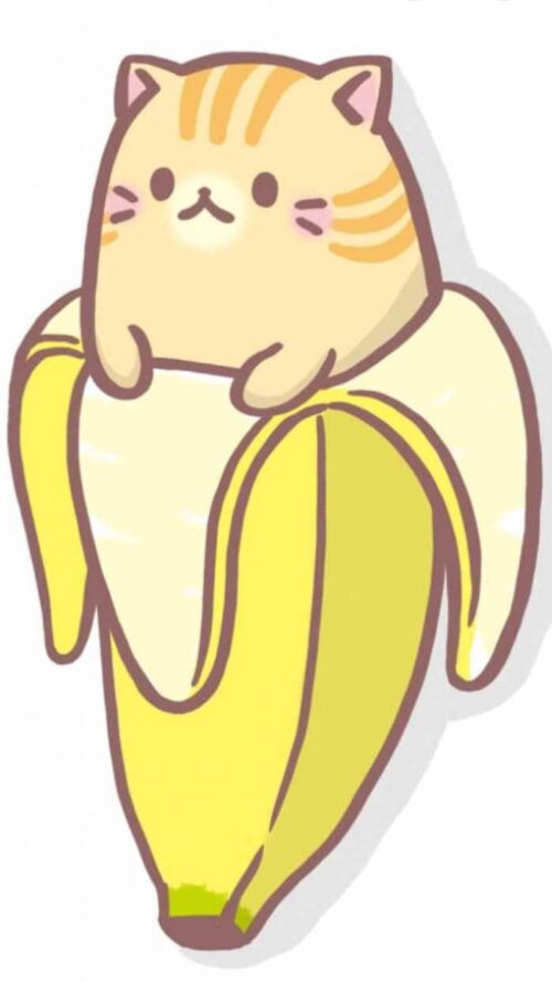 Background Banana Cat Wallpaper