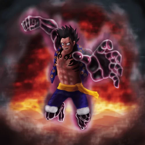 Background Luffy Gear 5 Wallpaper