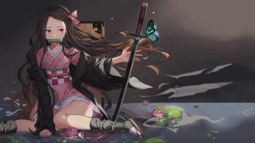 Nezuko Desktop Wallpaper