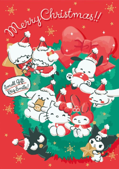 Background Christmas Sanrio Wallpaper