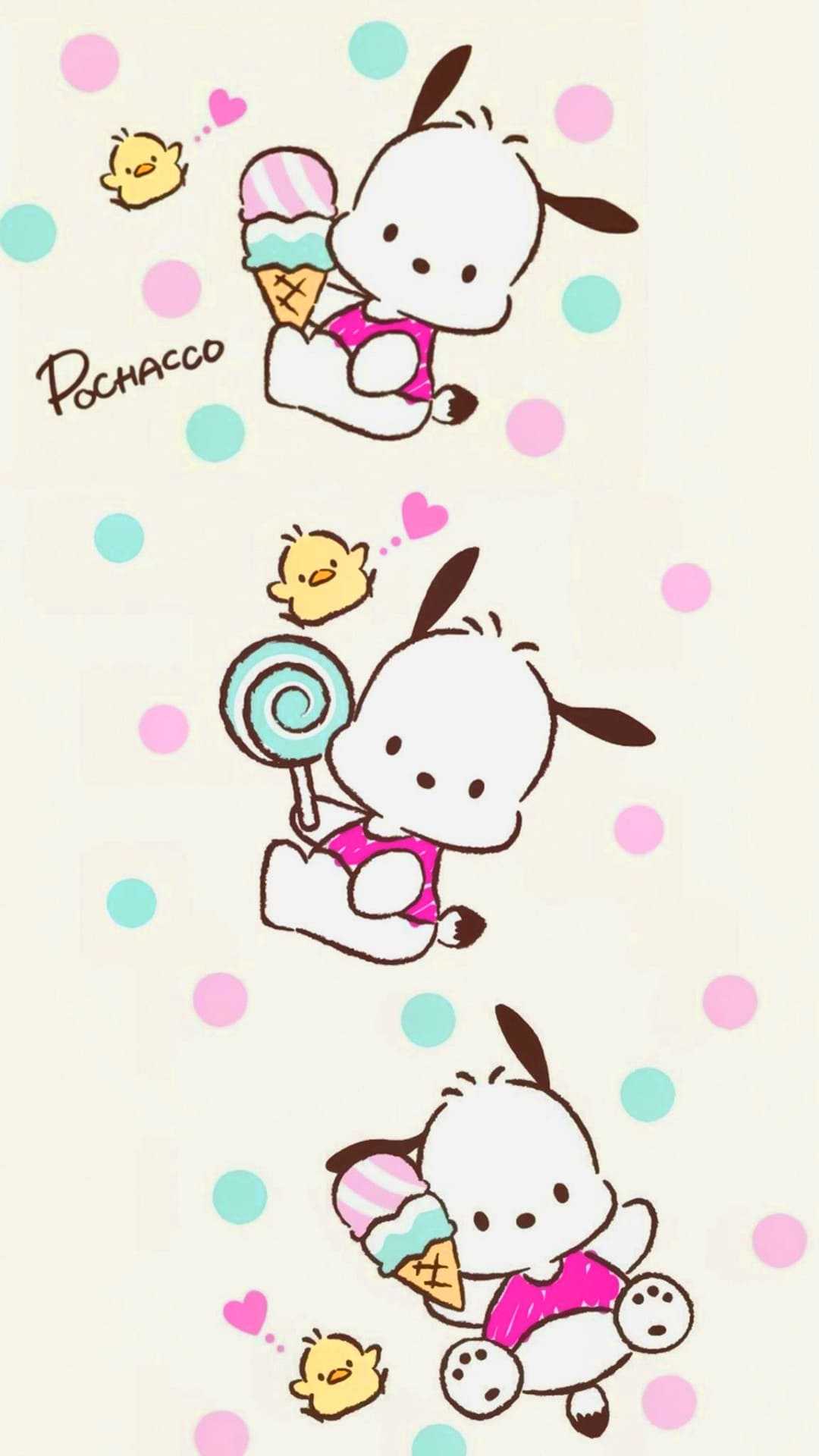 Pochacco Background Wallpaper