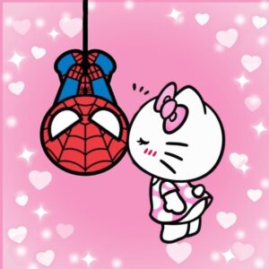 Hello Kitty And Spiderman Wallpaper - EnWallpaper