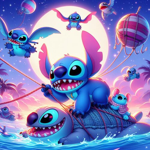 Background Stitch And Angel Wallpaper