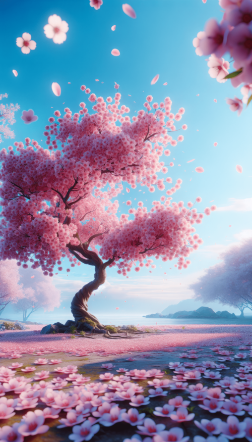 Background Cherry Blossom Wallpaper