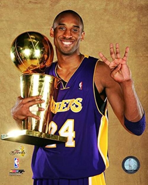 Kobe Holding Trophy Wallpaper