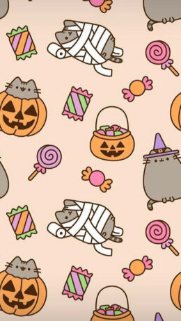 Background Pusheen Wallpaper