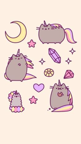 Background Pusheen Wallpaper