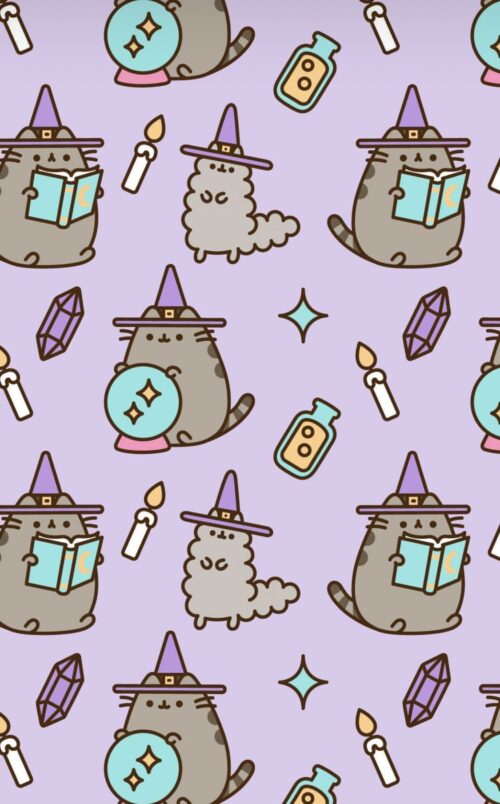 Background Pusheen Wallpaper