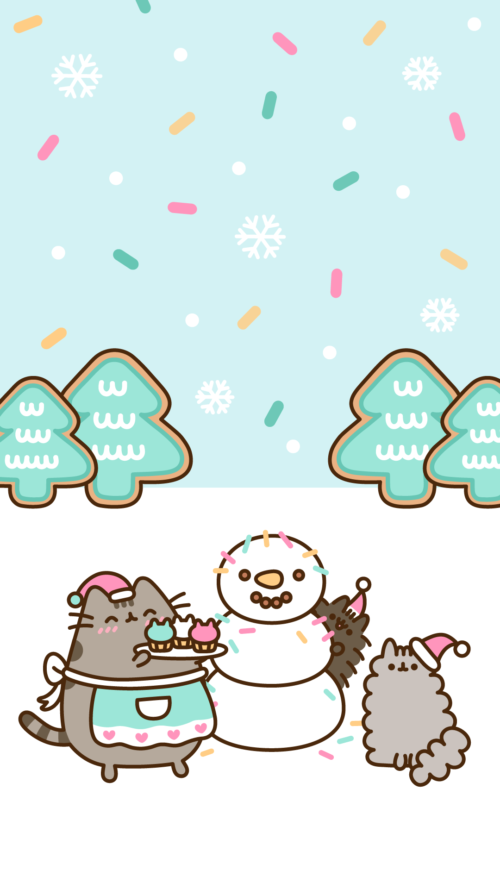 Background Pusheen Wallpaper