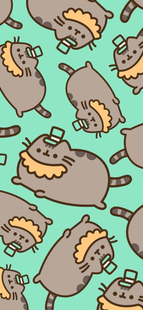 Background Pusheen Wallpaper