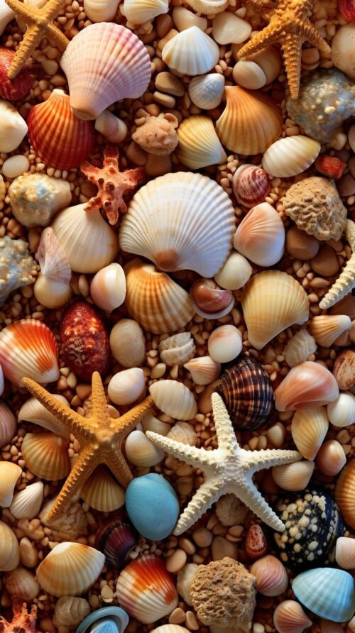 Background Seashell Wallpaper