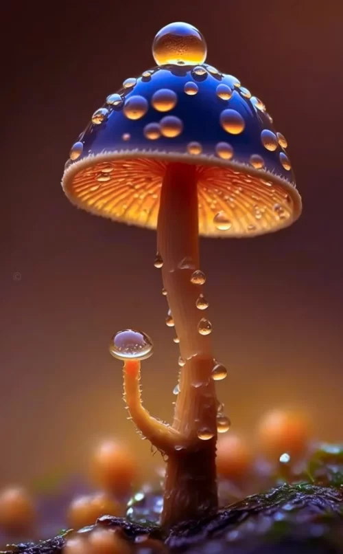 Mushroom Background Wallpaper