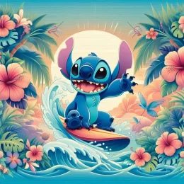 Stitch And Angel Wallpaper