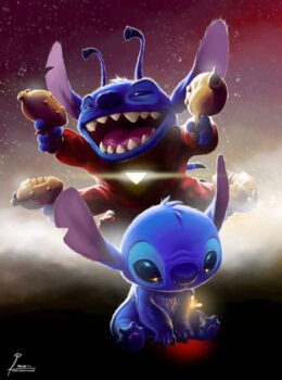 Stitch And Angel Wallpaper