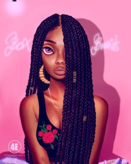 Background Black Girl Wallpaper