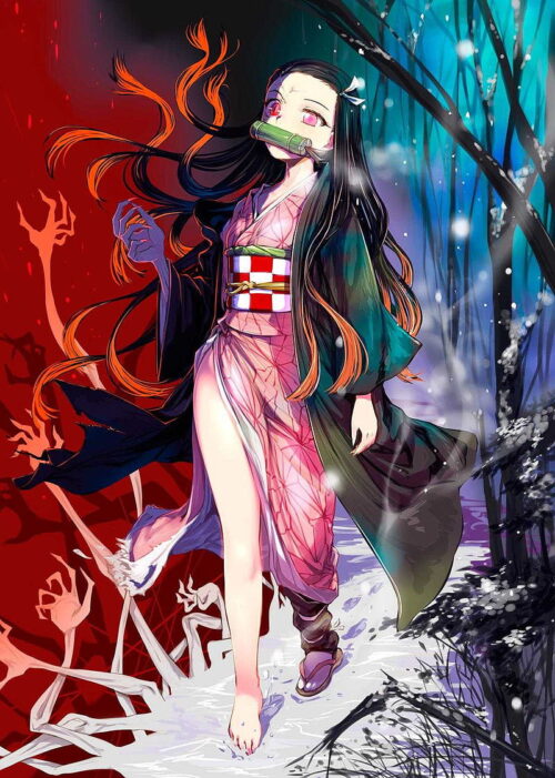 Background Nezuko Wallpaper