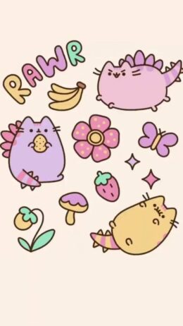 Background Pusheen Wallpaper