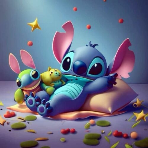 Background Stitch And Angel Wallpaper