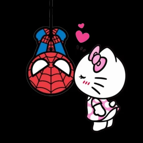 Hello Kitty And Spiderman Wallpaper