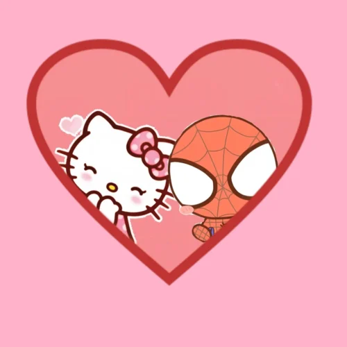 Hello Kitty And Spiderman Wallpaper