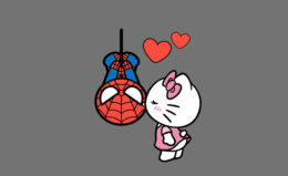 Hello Kitty And Spiderman Wallpaper