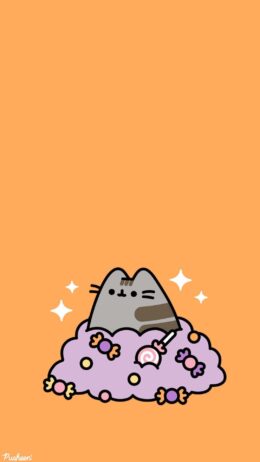 Background Pusheen Wallpaper