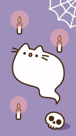 Background Pusheen Wallpaper