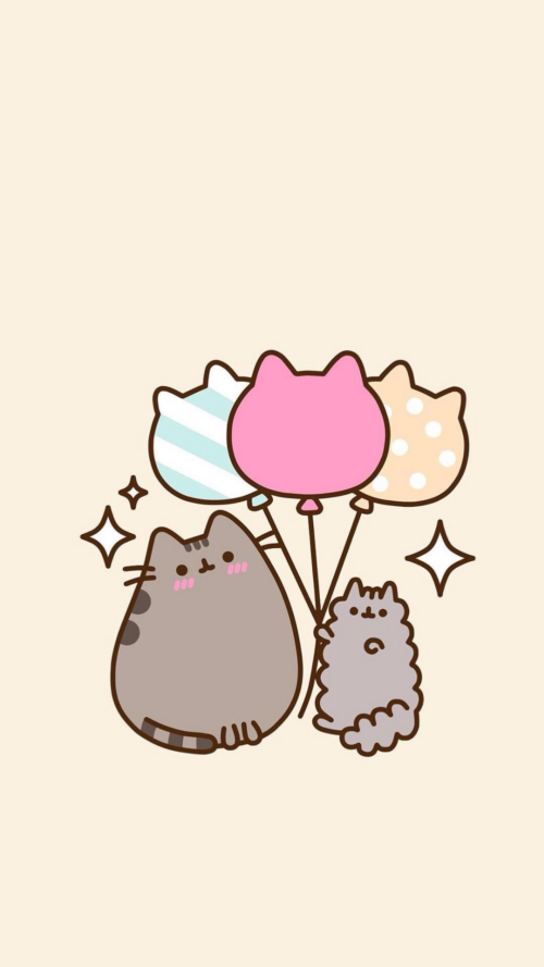 Background Pusheen Wallpaper