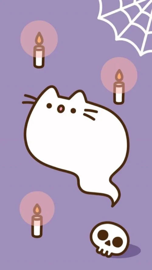 Background Pusheen Wallpaper