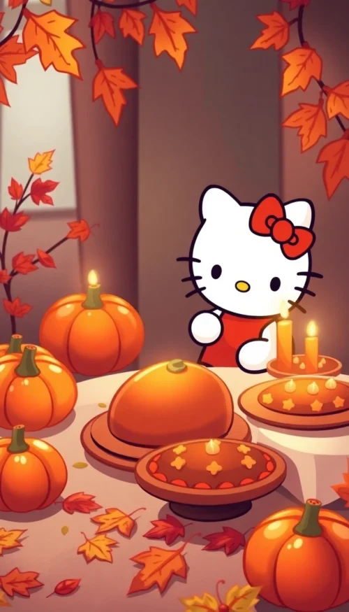 Hello Kitty Thanksgiving Wallpaper