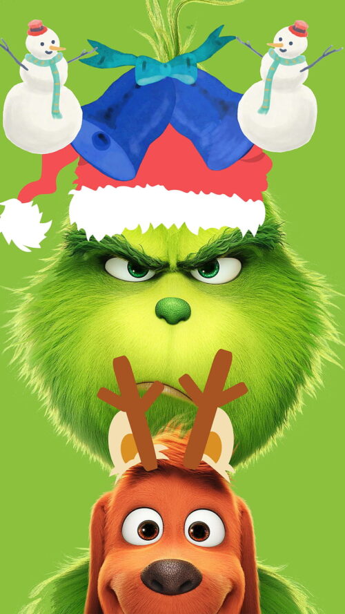 Preppy Grinch Wallpaper